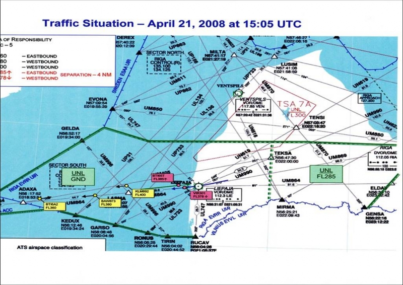 Traffic Situation April 21, 2008 ar 15:05 UTC