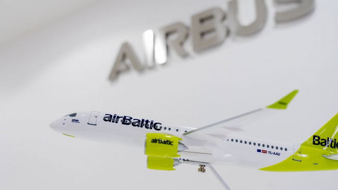 AirBaltic Airbus A220 gaisa kuģis